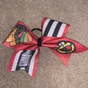 Chicago Blackhawks cheer bow